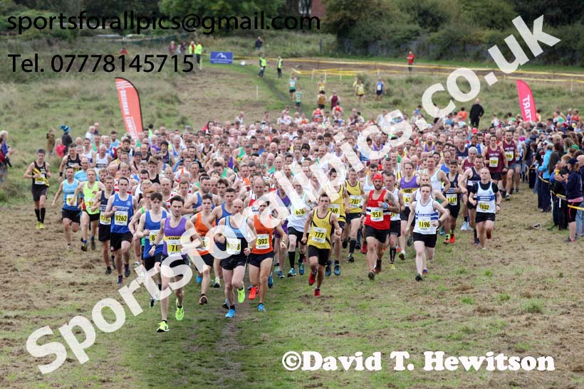 Senior mens Start Fitness North Eastern Harriers League, Wrekenton, Gateshead. Photo:  David T. Hewitson/Sports for All Pics